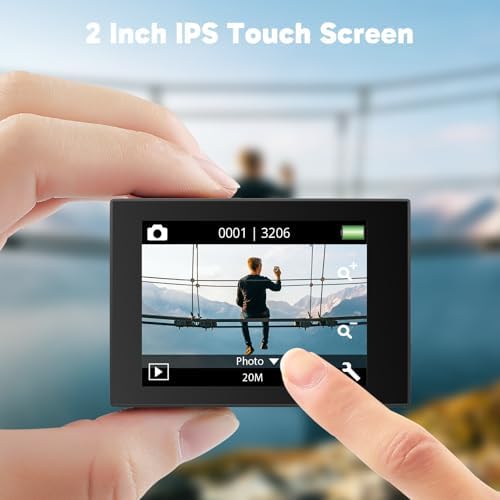 AKASO EK7000 Pro 4K30fps Action Camera with 256GB MicroSDXC U3 Card Accessories Kit Bundle, 20MP Ultra HD 131ft Waterproof Underwater Camera EIS WiFi Remote Control 5X Zoom Sport Cameras - Image 5