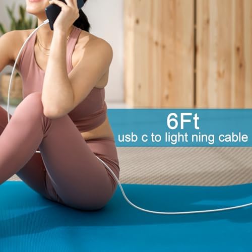 for i Phone 13 14 Fast Charger, 2 Pack 20W PD i Phone Charger Fast Charging USB C Charger with 6FT USB C Charging Cable Compatible with iP14 13 12 11 Pro Max,14 Plus,XR,XSMAX-White - Image 6