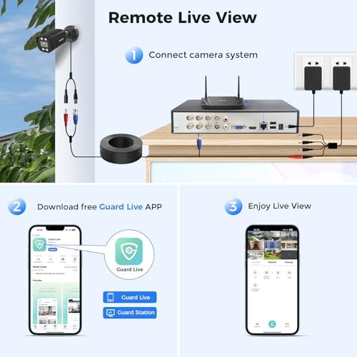 Hiseeu 3K Wired Outdoor Security Camera System with Audio,Smart Dual Light,5MP 8CH Surveillance DVR,8X5MP CCTV Cameras & 1TB Hard Drive,AI Human/Vehicle Detection,Smart Playback for Home Security - Image 5