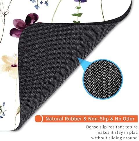 Square Mouse Pad Beautiful Flowers Plants, Personalized Premium-Textured Custom Mouse Mat Design, Washable Mousepad Cloth, Non-Slip Rubber Base Computer Mouse Pads for Wireless Mouse - Image 5